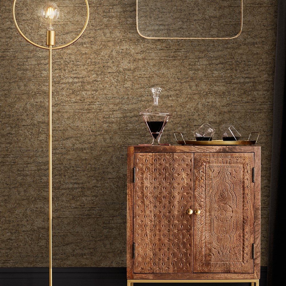 Vincenzo Wallpaper 124132 by Graham & Brown in Gold